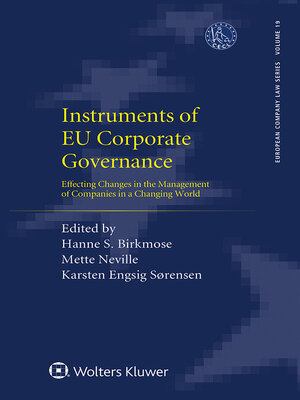 cover image of Instruments of EU Corporate Governance